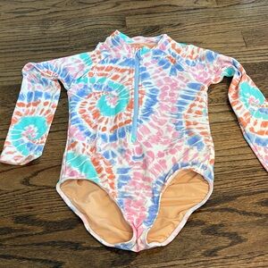 Crewcuts tie dye UPF 50 Rasguard suit